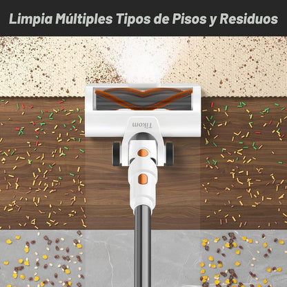 Aspiradora inalámbrica para el hogar, Tikom V500 con Base de Pared