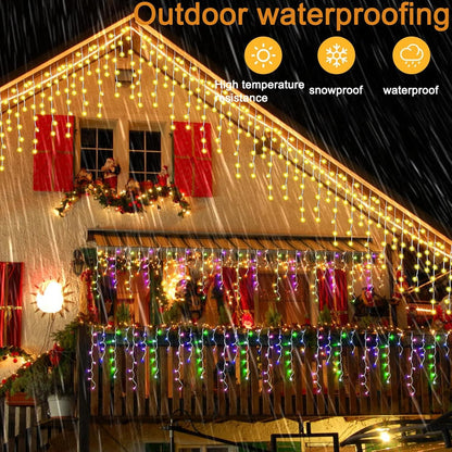 Luces de Navidad para exteriores, 40M/1680 LED, Control rem.