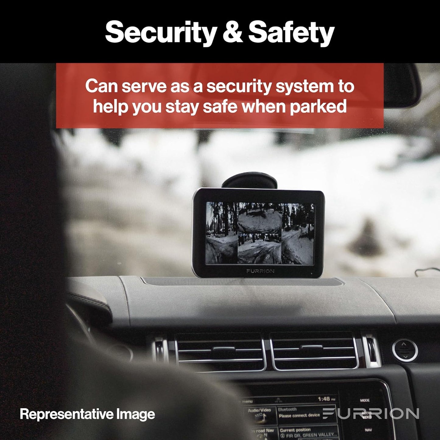 Sistema de cámara trasera inalámbrica para RV'S, 4.3".