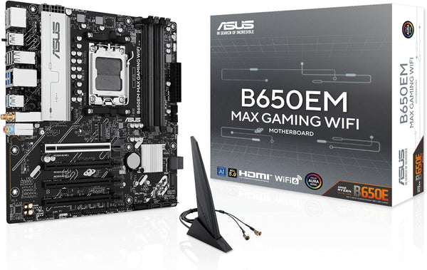 Tarjeta Madre ASUS, B650EM MAX Gaming WiFi, (USADA)