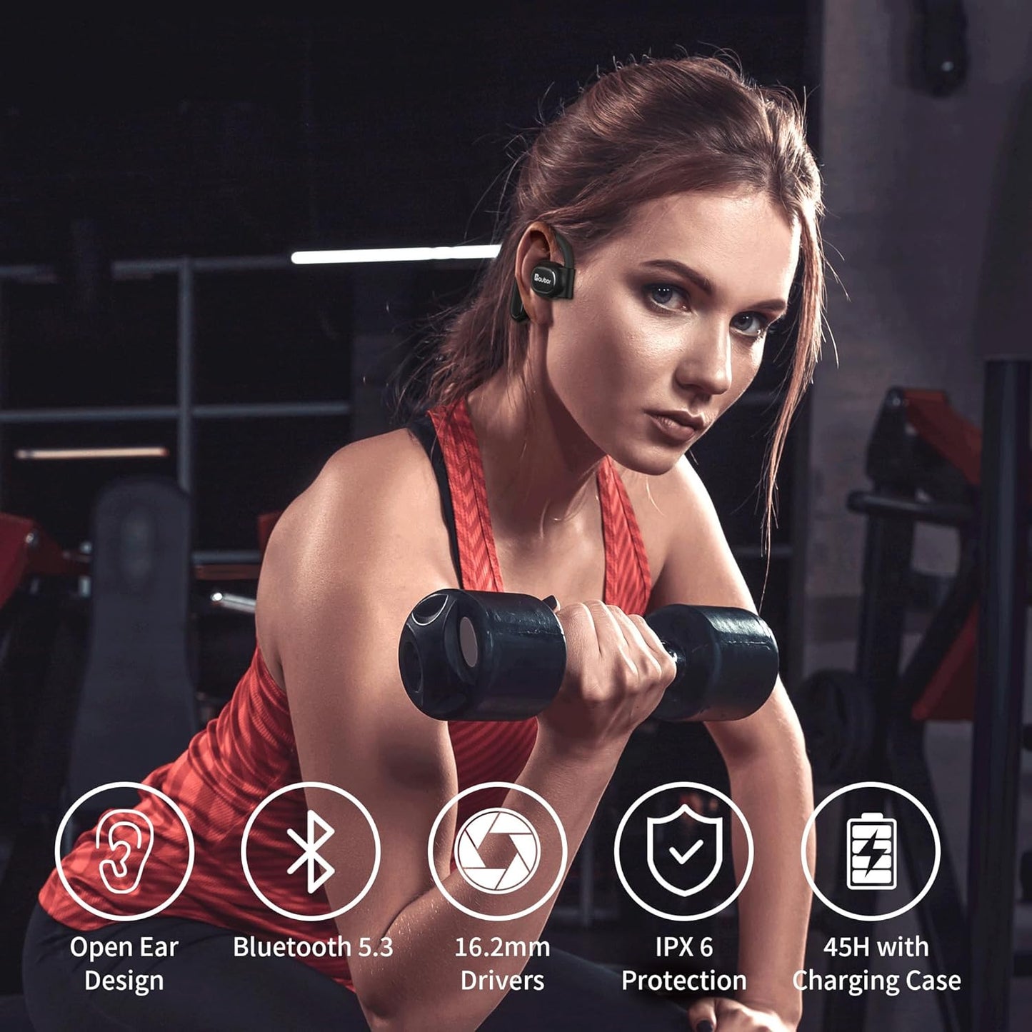 Aubor Auriculares Deportivos Inalámbricos Bluetooth H13 (USADO)