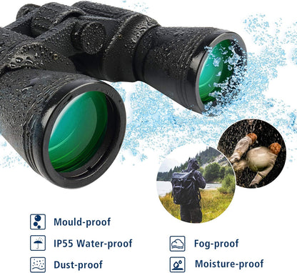 Binoculares de alta potencia de 20 x 50, UncleHu, impermeables.