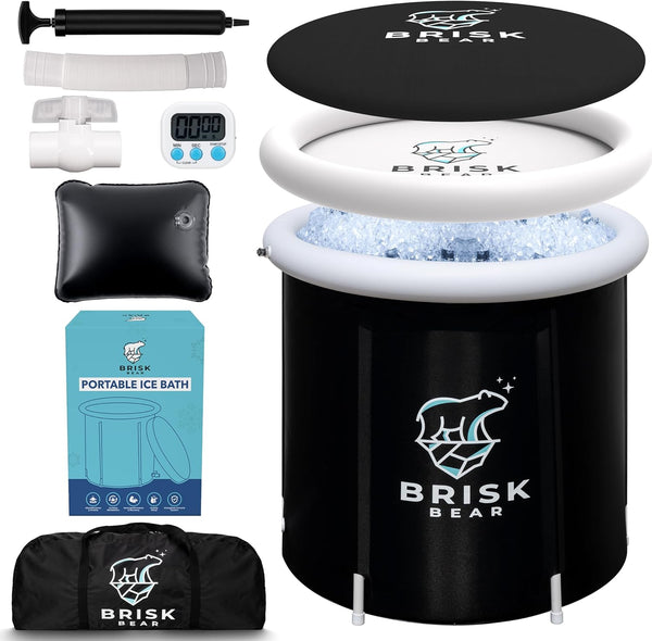 Bañera de hielo para atletas, recuperación Muscular, Brisk Bear XL.