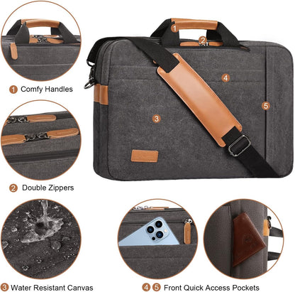 Bolsa para lap-top, 3 en 1, ESTARER, resistente al agua.
