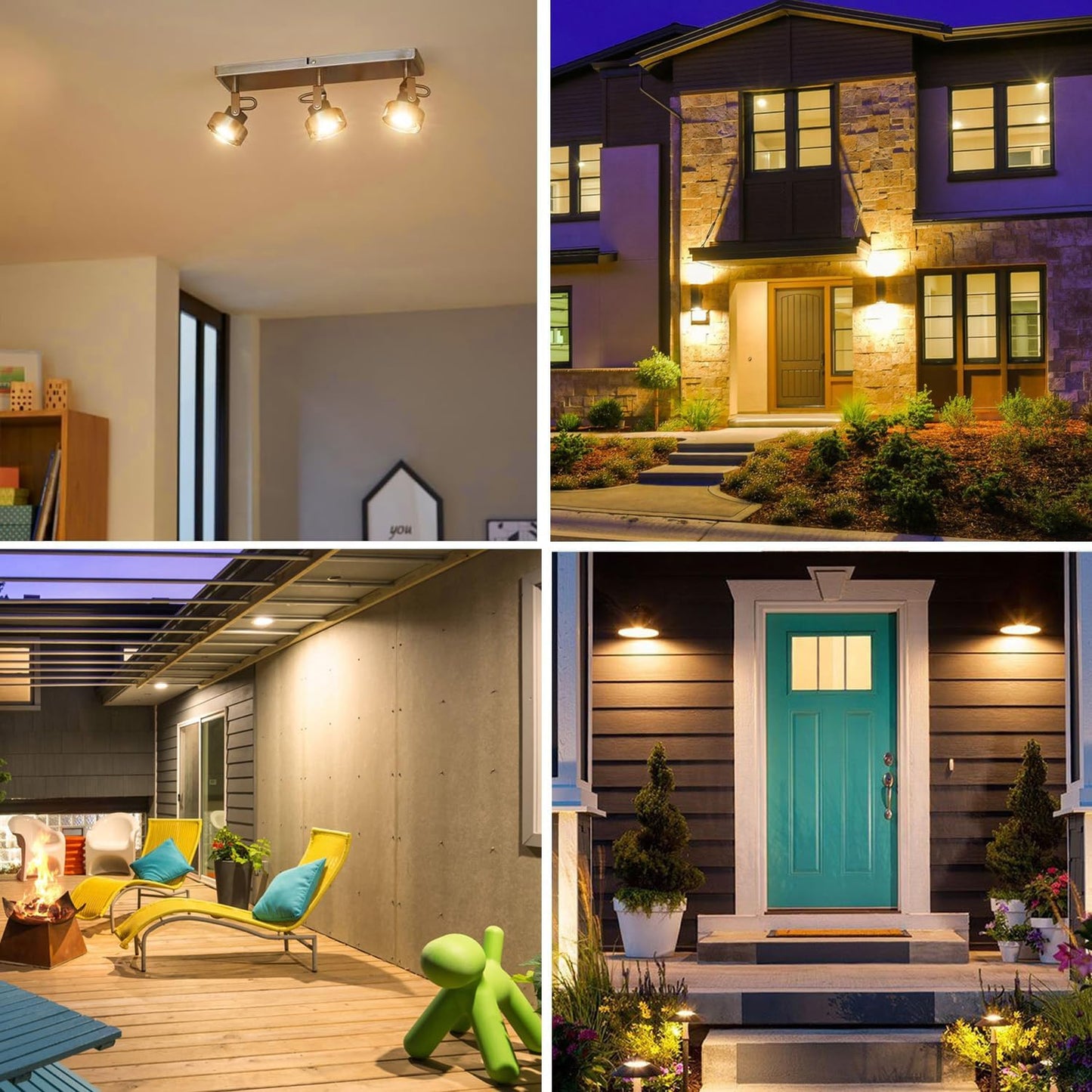 Bombillas 6 pza halógeno de cuello largo 39 W, 120 V, 400 lm Nioclerce PAR30