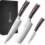 Juego Cuchillos PAUDIN 3 Piezas Acero Alto Carbono