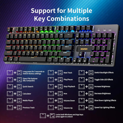 Teclado mecánico con retroiluminación Newmen GM325Pro (USADO)