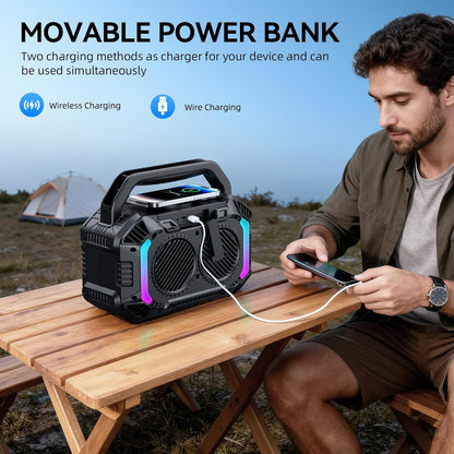 Altavoz Bluetooth inalámbrico, Wilody Boost10X Ultra, IPX7 (USADA)