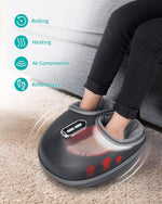Masajeadora de pies con calor calmante, para masaje shiatsu, Nekteck