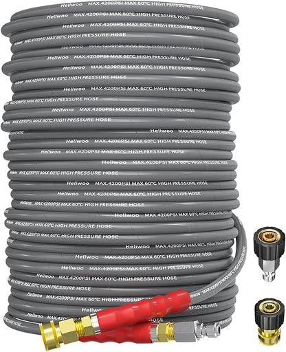 Manguera para hidrolavadora 30.5m (100ft) M22 14mm con Accesorios.