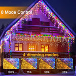 Luces de Navidad para exteriores, 40M/1680 LED, Control rem.