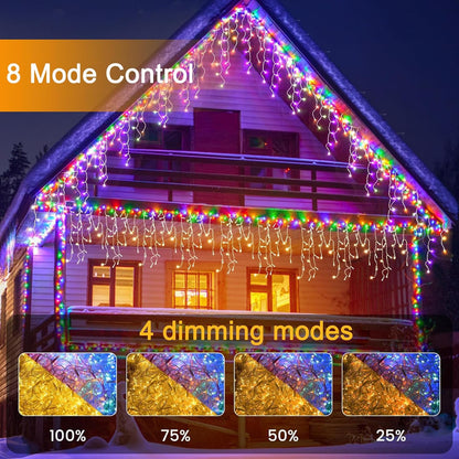 Luces de Navidad para exteriores, 40M/1680 LED, Control rem.