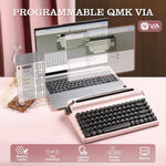 Teclado Yunzii, Máquina de Escribir, Inalámbrico Mecánico, BT (DETALLE)