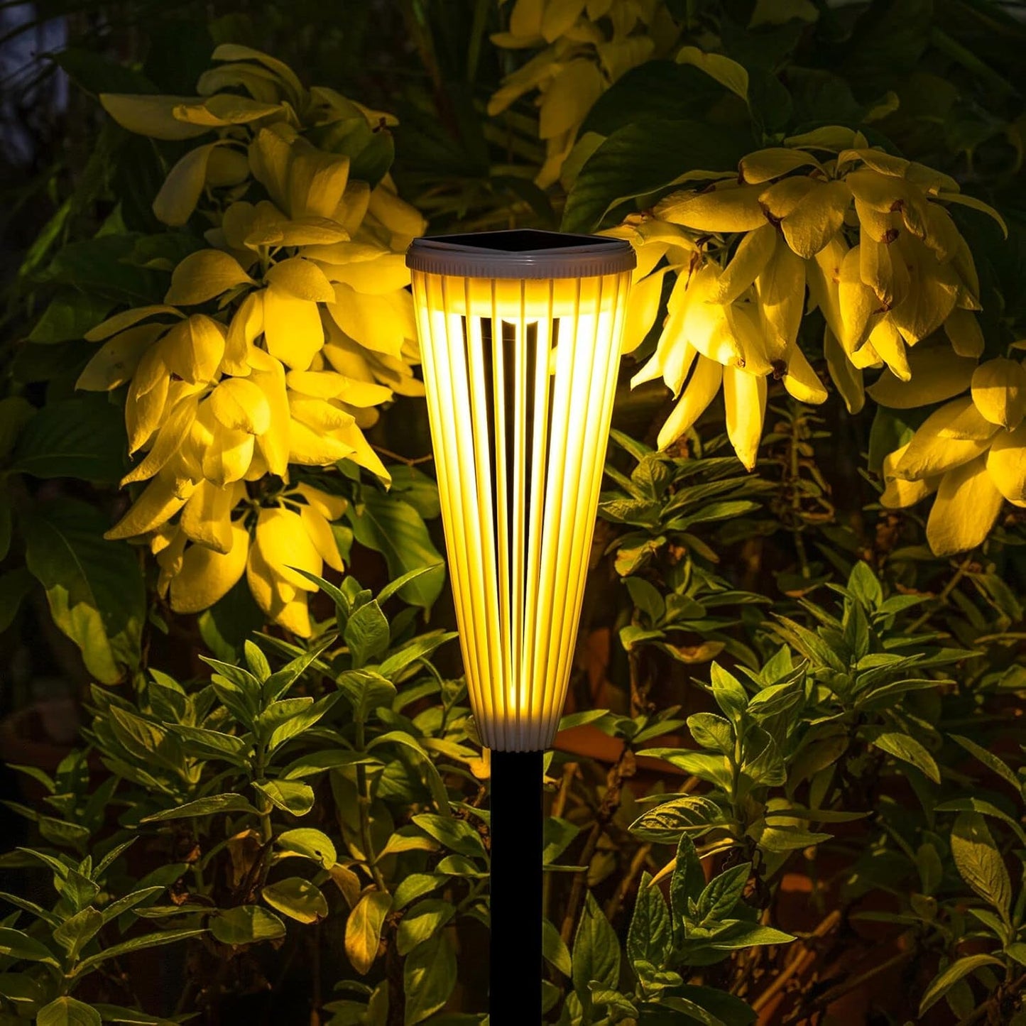Paquete de 8 luces solares para exteriores, Domidar, para jardín.