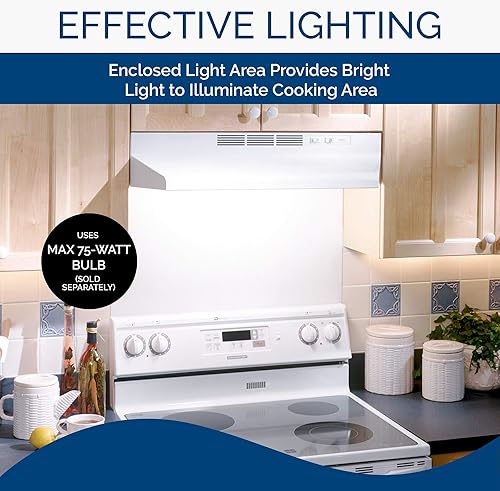 Campana extractora NuTone, RL6200, 24", sin conductos, (DETALLES).