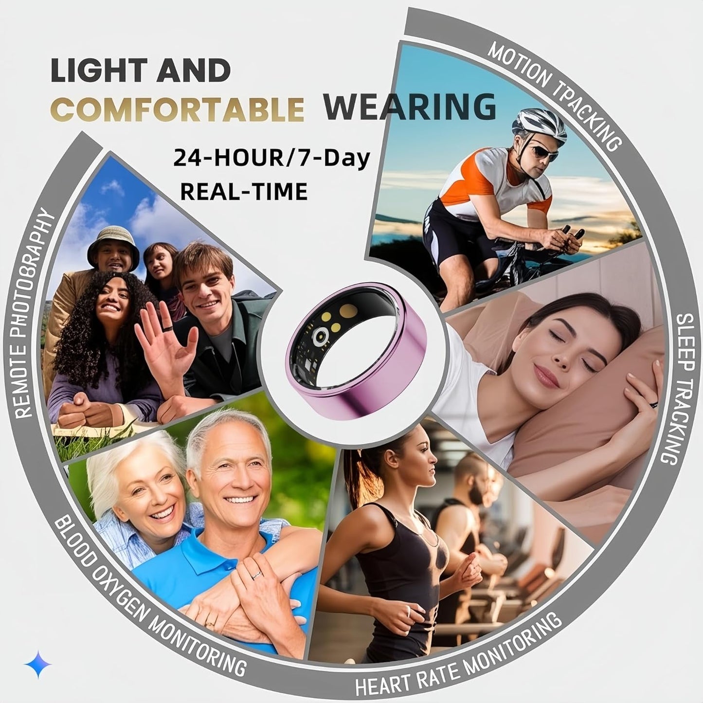 Anillo inteligente actividad física IP68 #12