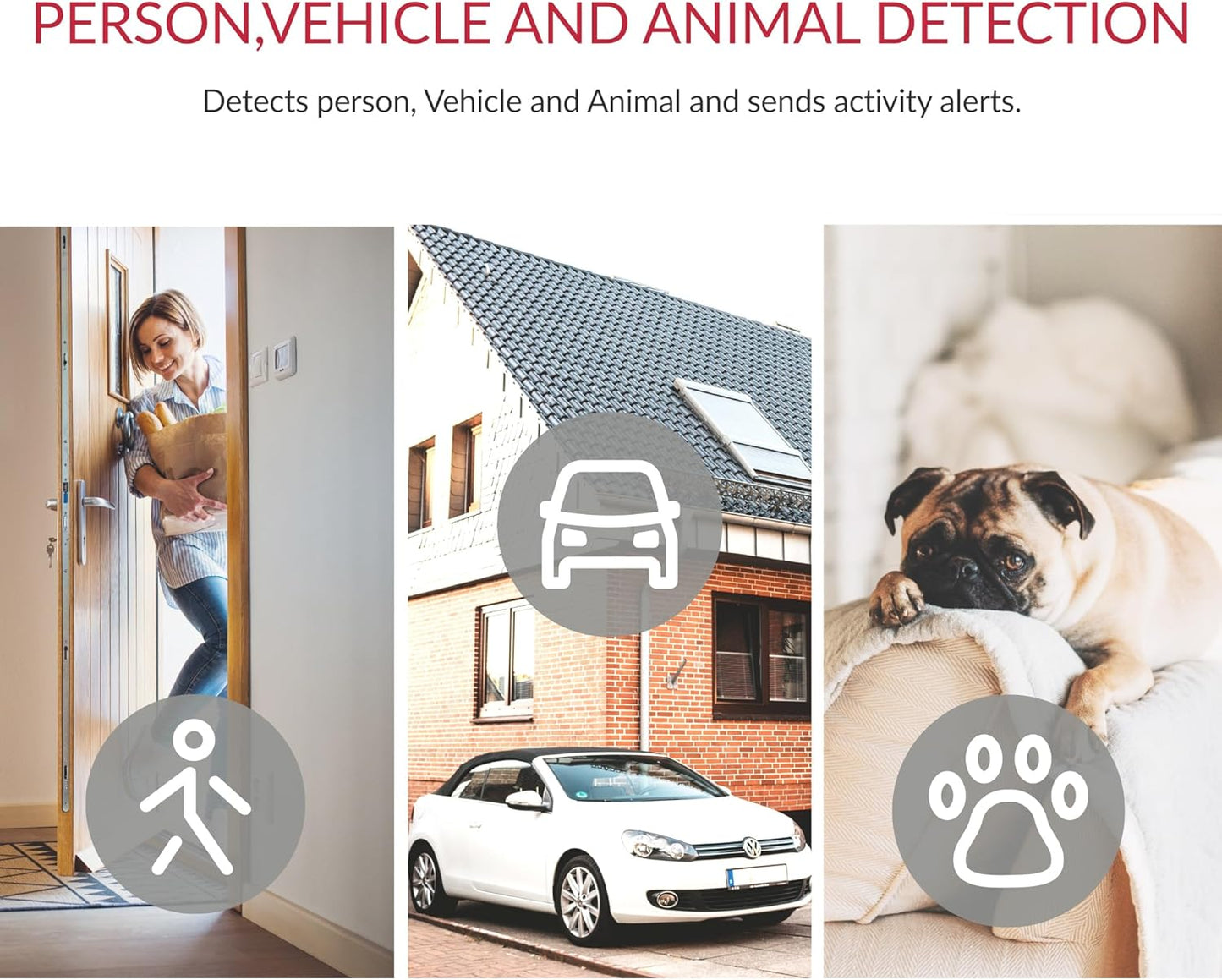 Cámara de seguridad para el hogar, mascotas, bebé