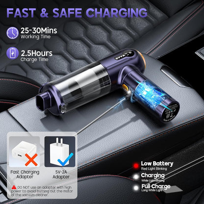 Aspiradora portátil inalámbrica para coche 6 en 1