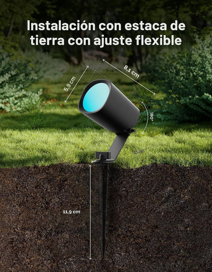 Focos para exteriores Govee H3200, iluminación de paisaje, IP67