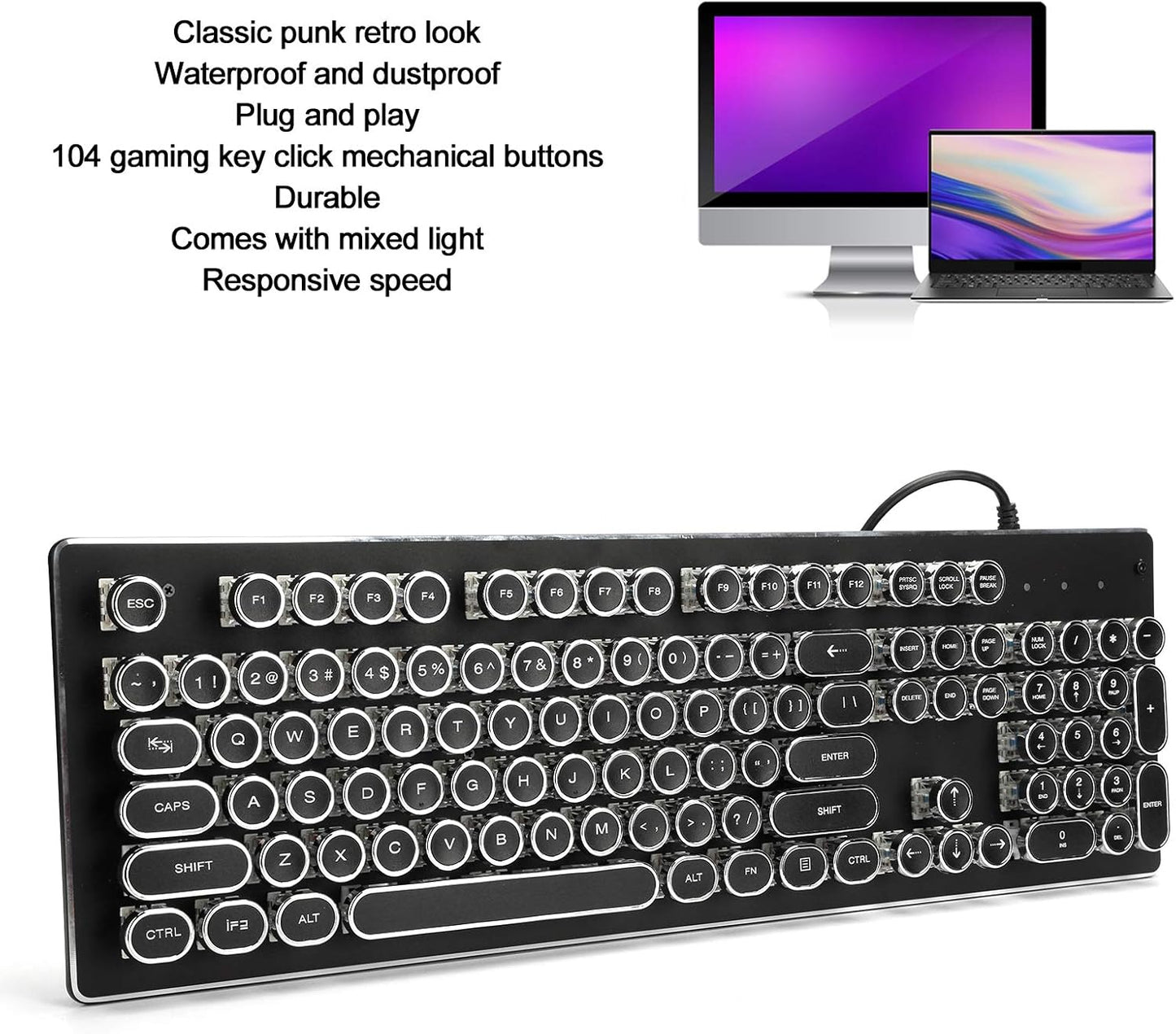 HJK920 - Teclado mecánico universal para computadora.