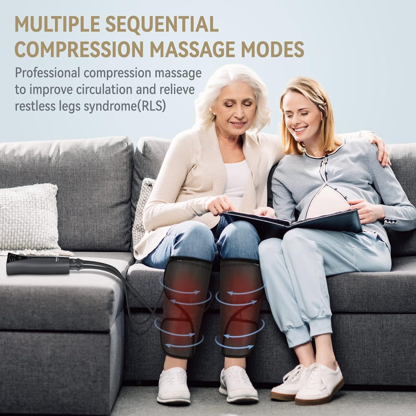 Masajeador de piernas para circulación con calor FIT KING FT-017A