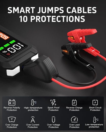 Arrancador Runsea 5000A Para Batería Auto 12V
