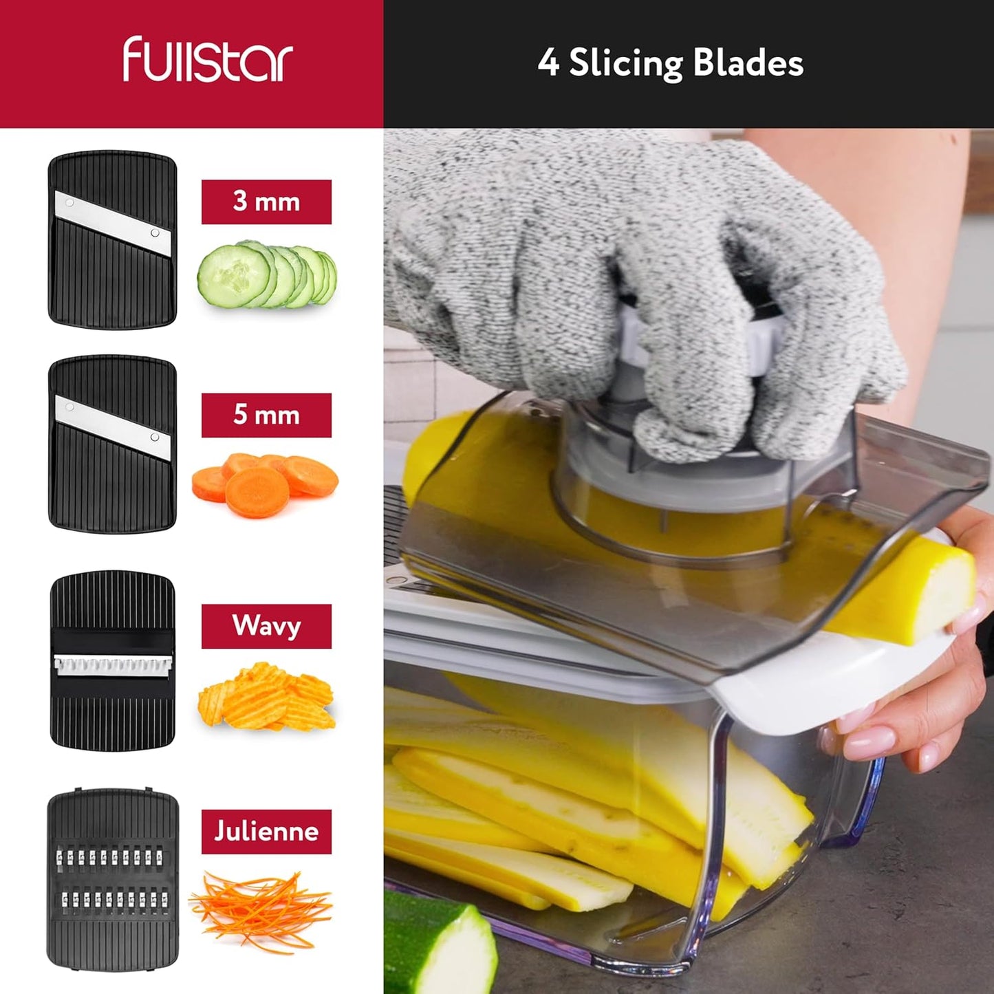 Cortador de mandolina para cocina, rallador, rebanador, espiralizador.
