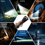 Linterna recargable Skyfire, alta luminosidad, 40000 mAh, Correa y Lente.