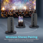 Altavoz Bluetooth Portatil, Monster S320, impermeable IPX7, 40 W.