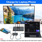 Conmutador USB C bidireccional 2 en 1 salida, 1 entrada -2 salidas