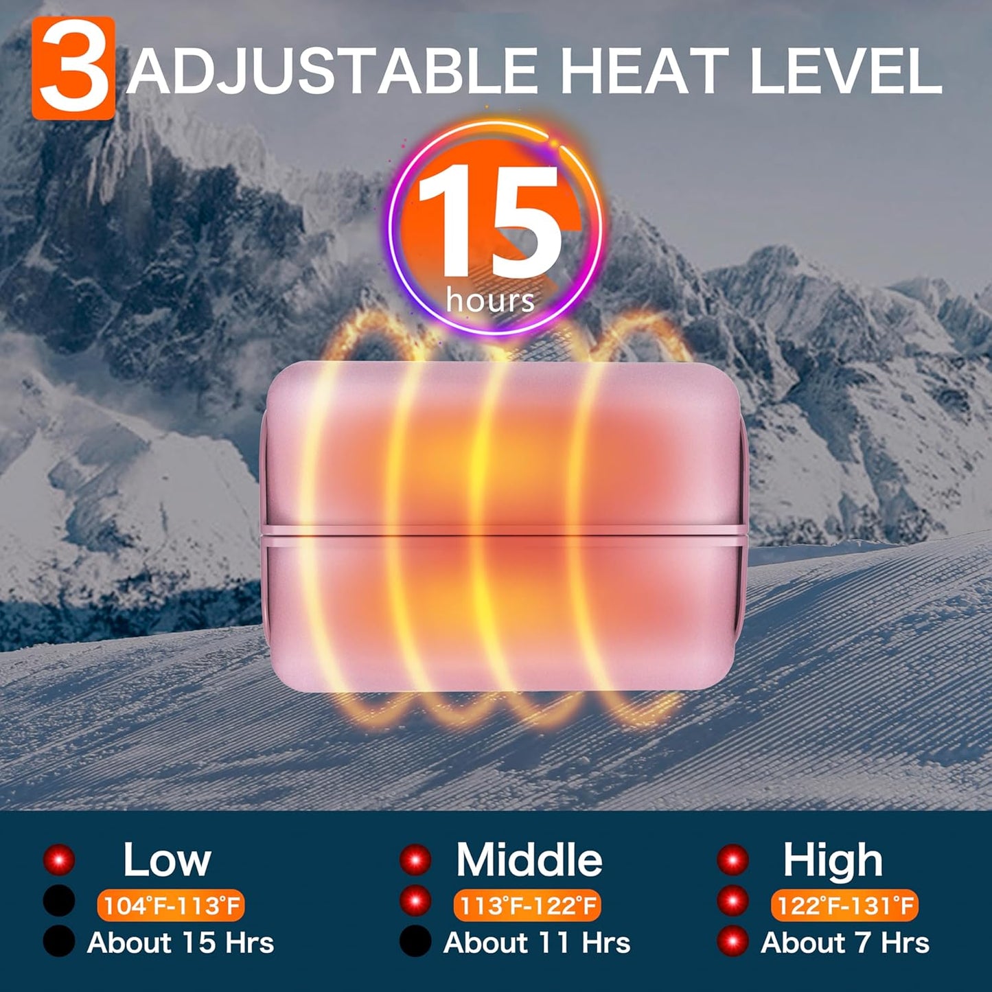 Calentadores de manos recargables para campamento