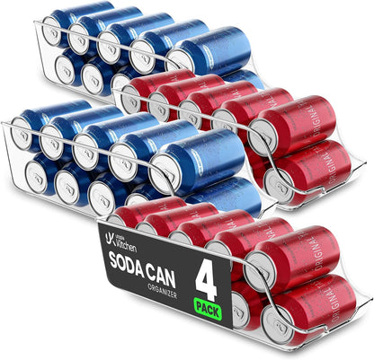 Organizadores y dispensadores de latas para refrigerador o despensa.