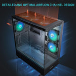 Gabinete PC Gamer MUSETEX K2  3 Ventiladores usado