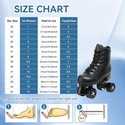 Patines XUDREZ 4 Ruedas Doble Fila Ajustables TALLA 43 28CM