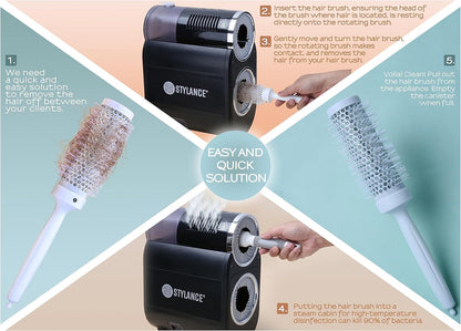 Maquina automatica de limpieza de cepillos para cabello.(USADO)