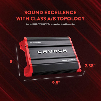 Crunch GP-2000.2: Potencia Brutal 2000W 2 Canales.