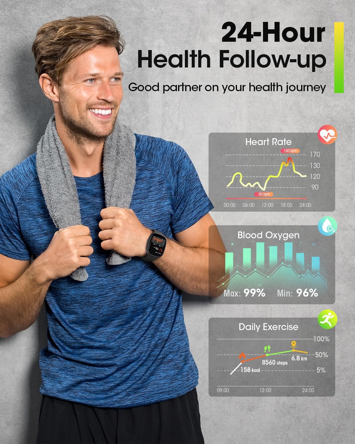 Relojes inteligentes para mujeres y hombres con modo deportivo