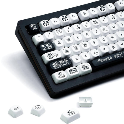Teclas MOA con sublimación de tinta, PBT 75%, teclado mecánico.
