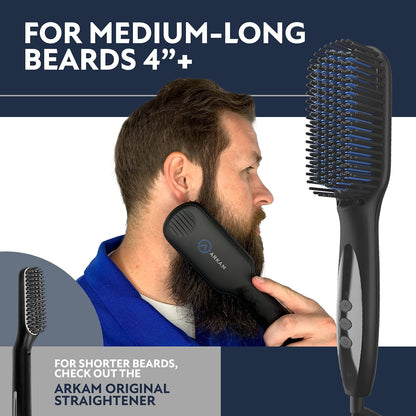 Alisador de barba y cabello Arkam para hombres, anti-quemaduras.