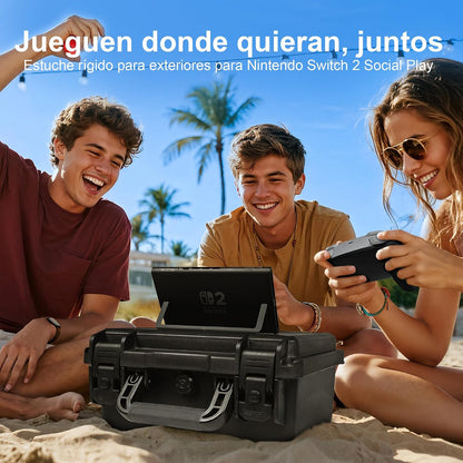 Maletín Lekufee LK703, Rígido Impermeable para Nintendo Switch 2