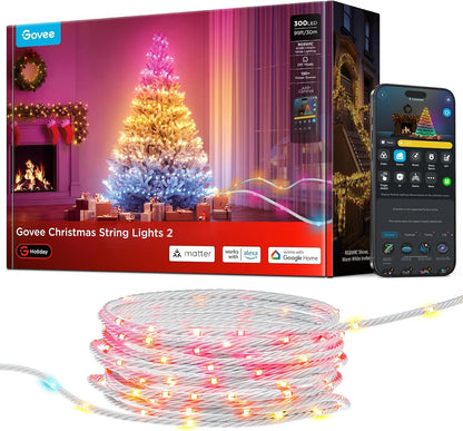 Luces Navideñas Govee, Christmas Lights 2, 30 mts, Smart LED, RGB.