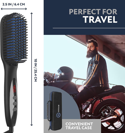 Alisador de barba y cabello Arkam para hombres, anti-quemaduras.
