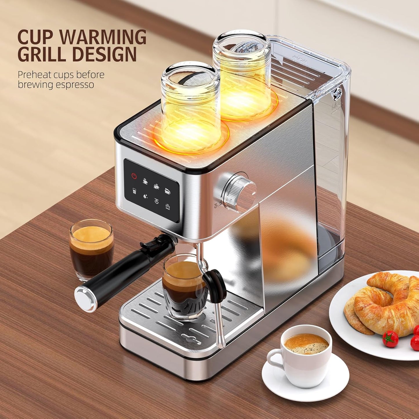 Máquina De Café Expreso, Profesional, Vaporizador De Leche