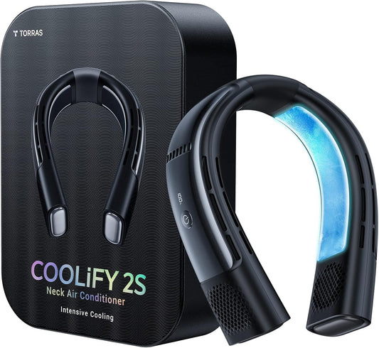 Ventilador de Cuello Portátil, Recargable, Refrigeración.(USADO)
