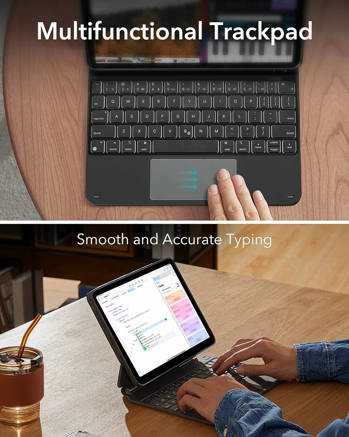 ESR - Funda para iPad Pro  de 11 Pulgadas con Teclado.