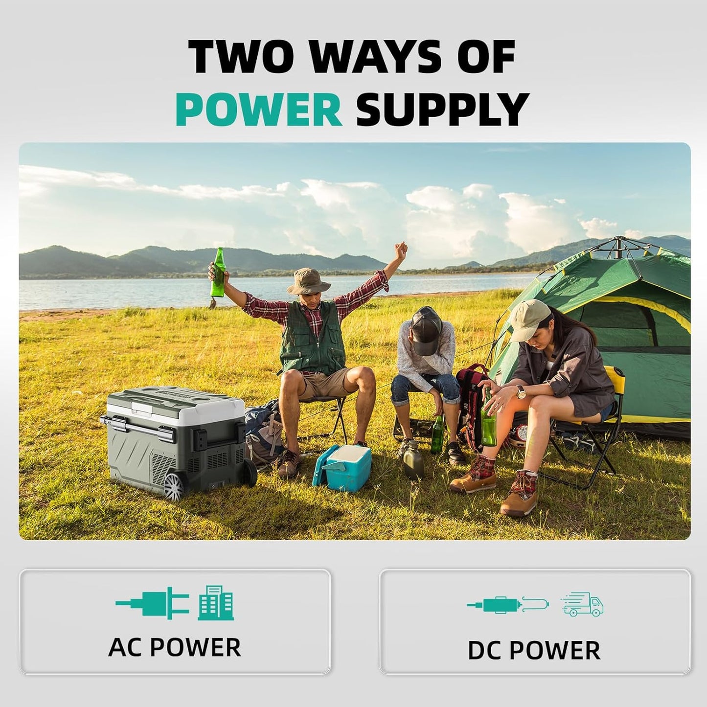 Refrigerador portátil de automóvil Alpicool 42 QT de galón