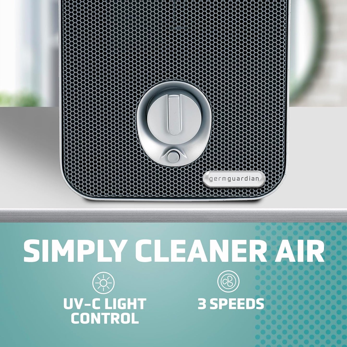 Sistema purificador de aire HEPA 3 en 1 GermGuardian AC4100.