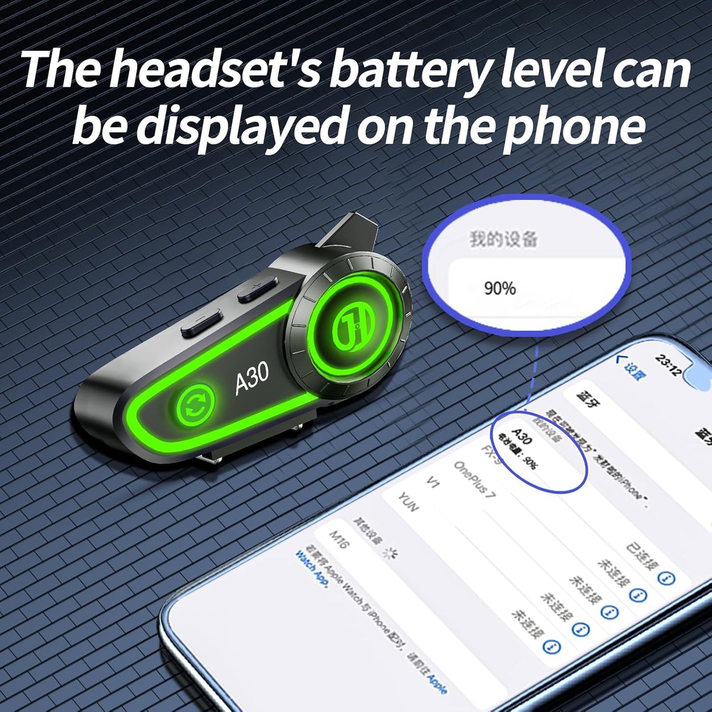 JZAQ - Altavoces para casco de motocicleta A30