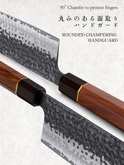 Cuchillo Nakiri Hoshanho, para carne y verduras, 18 cm, ergonómico.