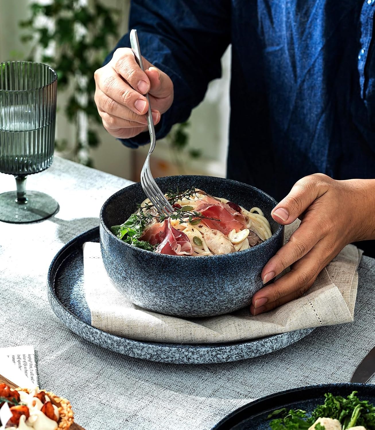 Cuencos de cerámica, S&Q's, microondas y lavavajillas, 4pcs.